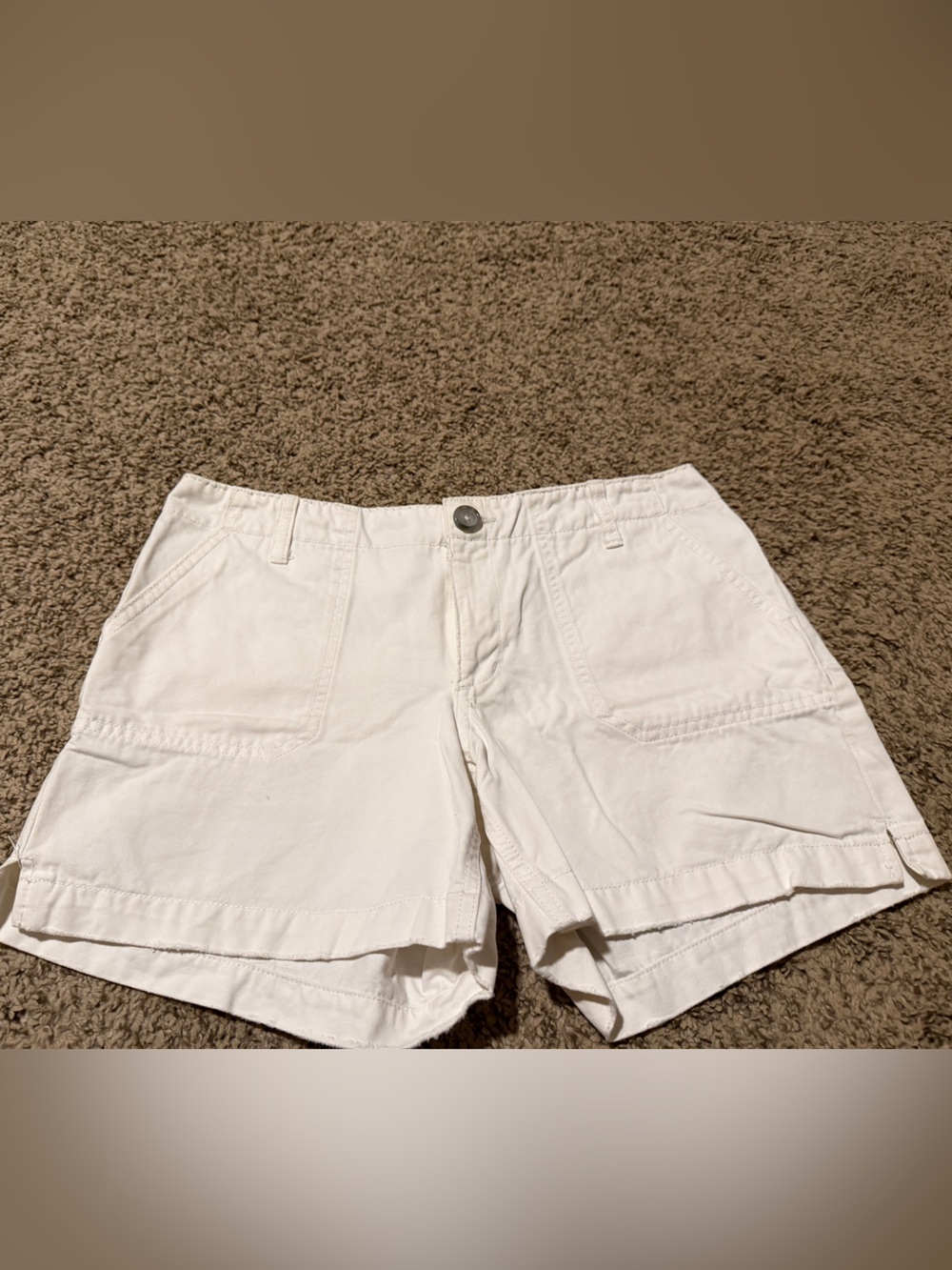 Old Navy White Cotton Shorts, size 4